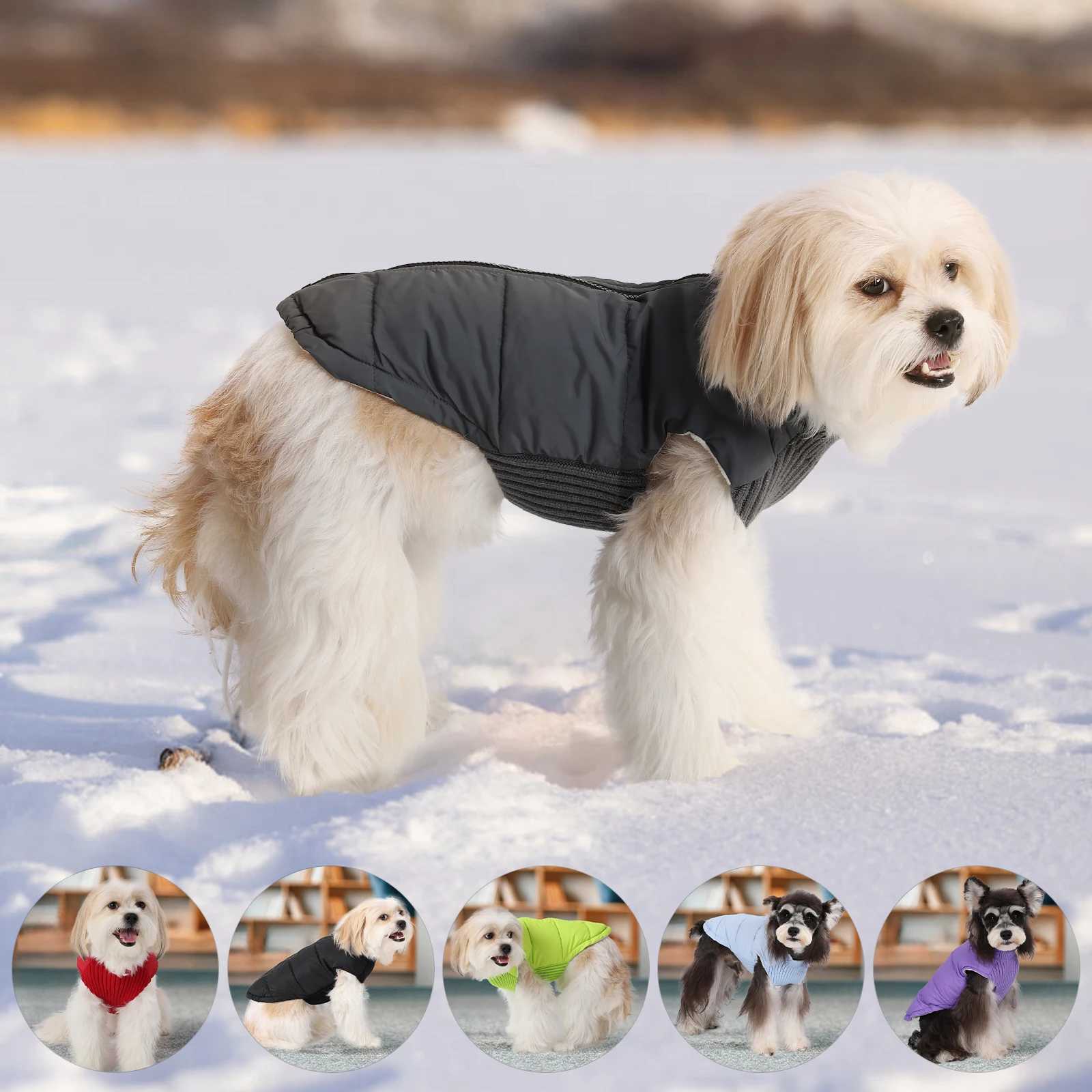 Dog Cold-weather Coat Winter Pet Dog Coat Pet Dog Jacket With Zipper For Small Large Dogs Cats WindproofXJ250109