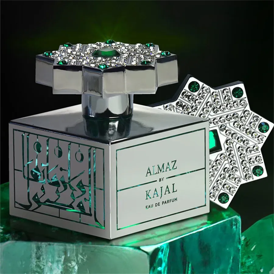 Kajal Perfume 100ml Lamar Dahab Almaz Warde Jihan Masa KAJAL Fragrance 3.4oz Eau De Parfum Long Lasting Smell EDP Men Woman Perfumes Spray Cologne Fas
