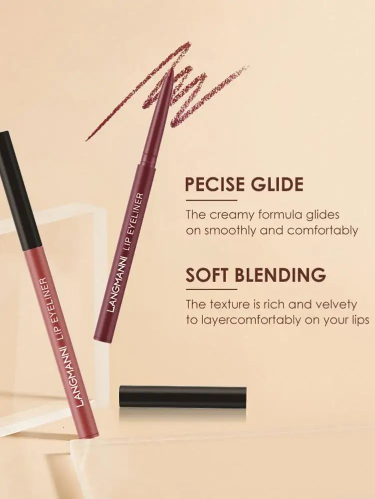 12Pcs Lip Makeup Sets 6Pcs Matte Liquid Lipstick 6Pcs Lip Liners Pencil Long-Lasting Lipstick Set Lip Gloss Lip Stick Makeup 250108