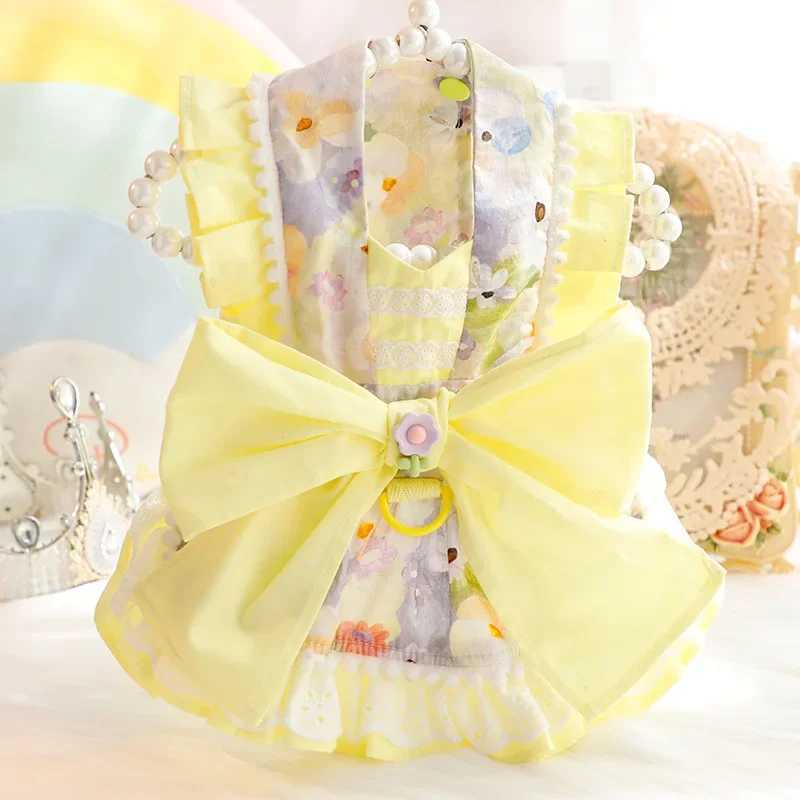Dog Clothes Spring/Summer Thin Cat Princess Skirt Bobo Ice Traction Lolita Small Dog Teddy PetXJ250109