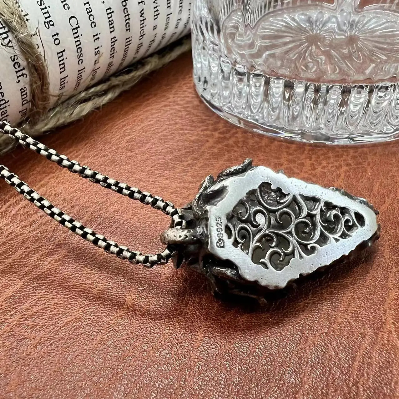 Handcrafted Sterling Silver Medusa s925 Necklace Ancient Greek Myth Snake Woman Pendant Featured 250109