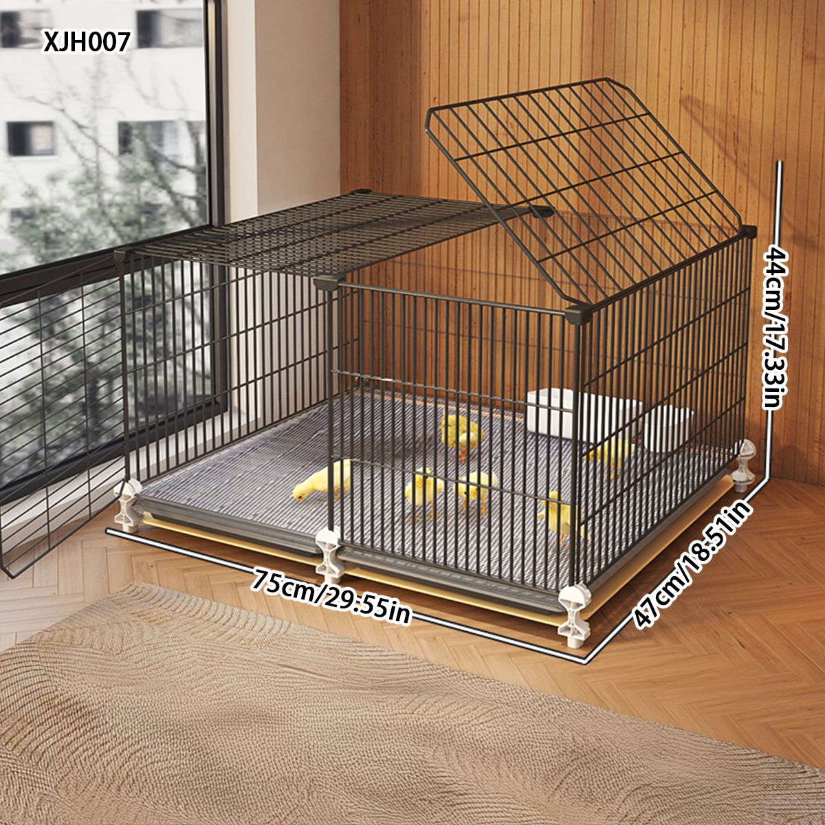 Sturdy Indoor Hen House with Encrypted Design for Small Birds - Spacious Option