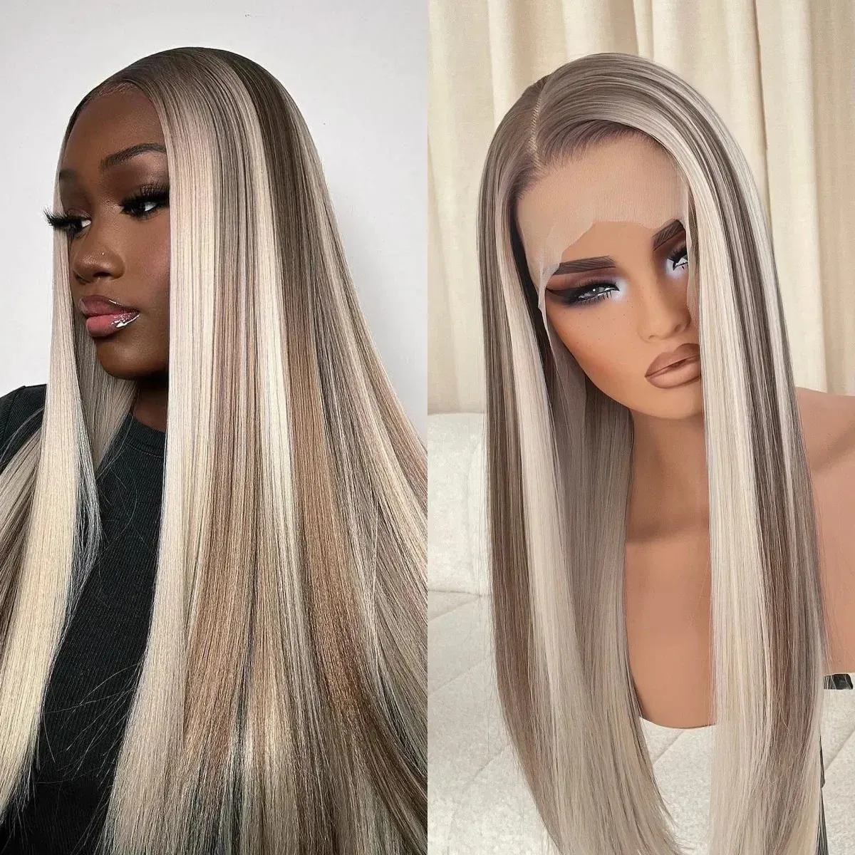 13x4 Lace Front wig Natural Synthetic human hair Wigs glueless preplucked wigs natural organic fiber Wig Deep Wave wig Curly Bob Black wigs Blonde gol