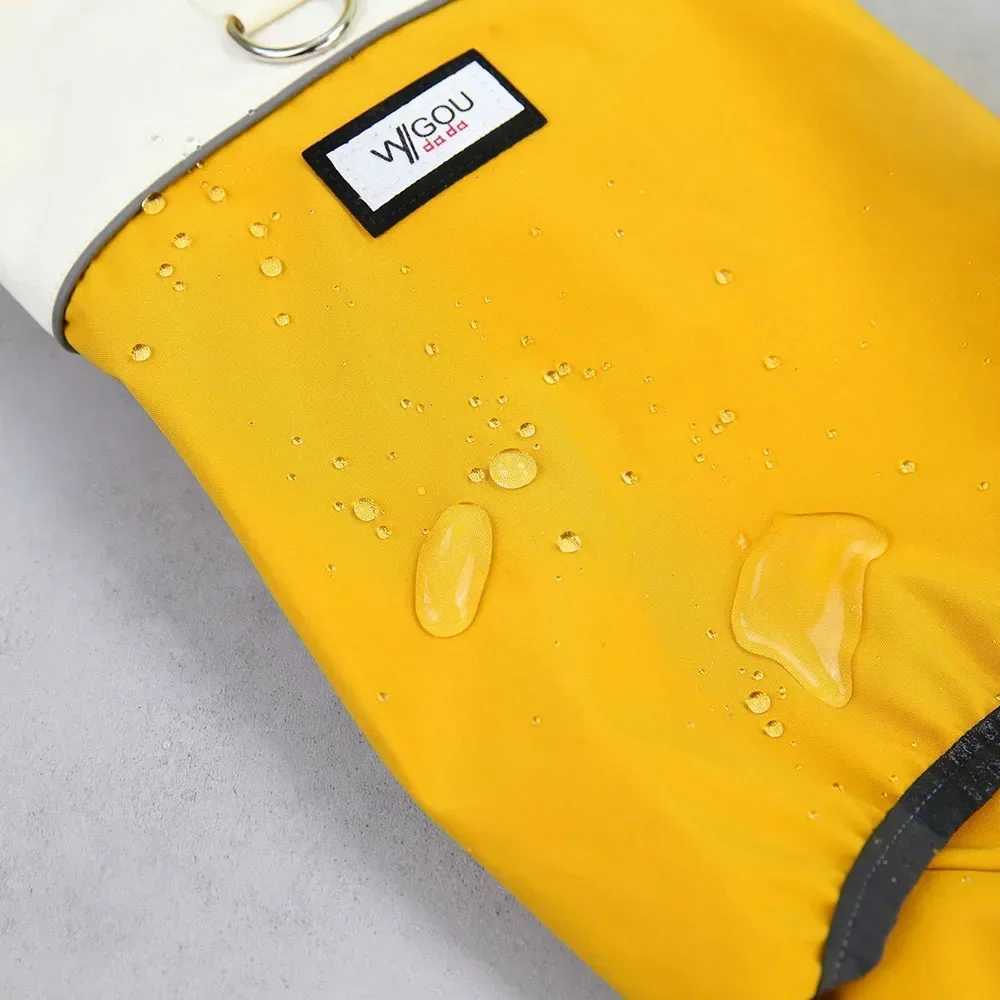 Small Dogs And Cats Reflective Raincoat Jumpsuit Pet Puppy Rain Coat Jacket Waterproof Pet Apparel Outdoor Puppy Doggy OutfitsXJ250109