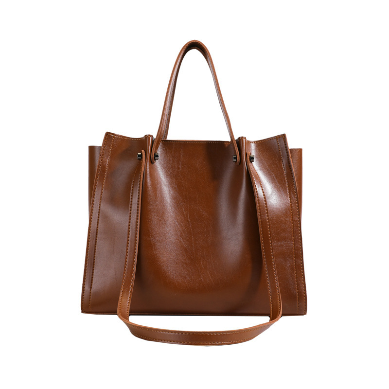 Bag Internet Celebrity Tote For Women 2024 New Winter Simple Texture Shoulder Large Capacity Commuting Armpit Bag