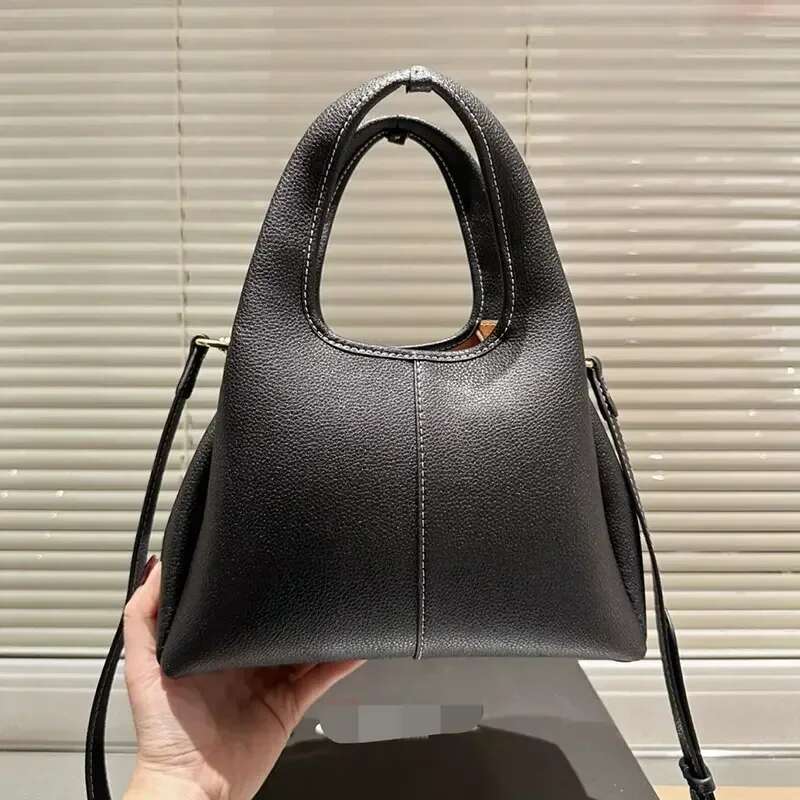 New Fashion Real Leather Shoulder Women's Bag Casual Retro Tote