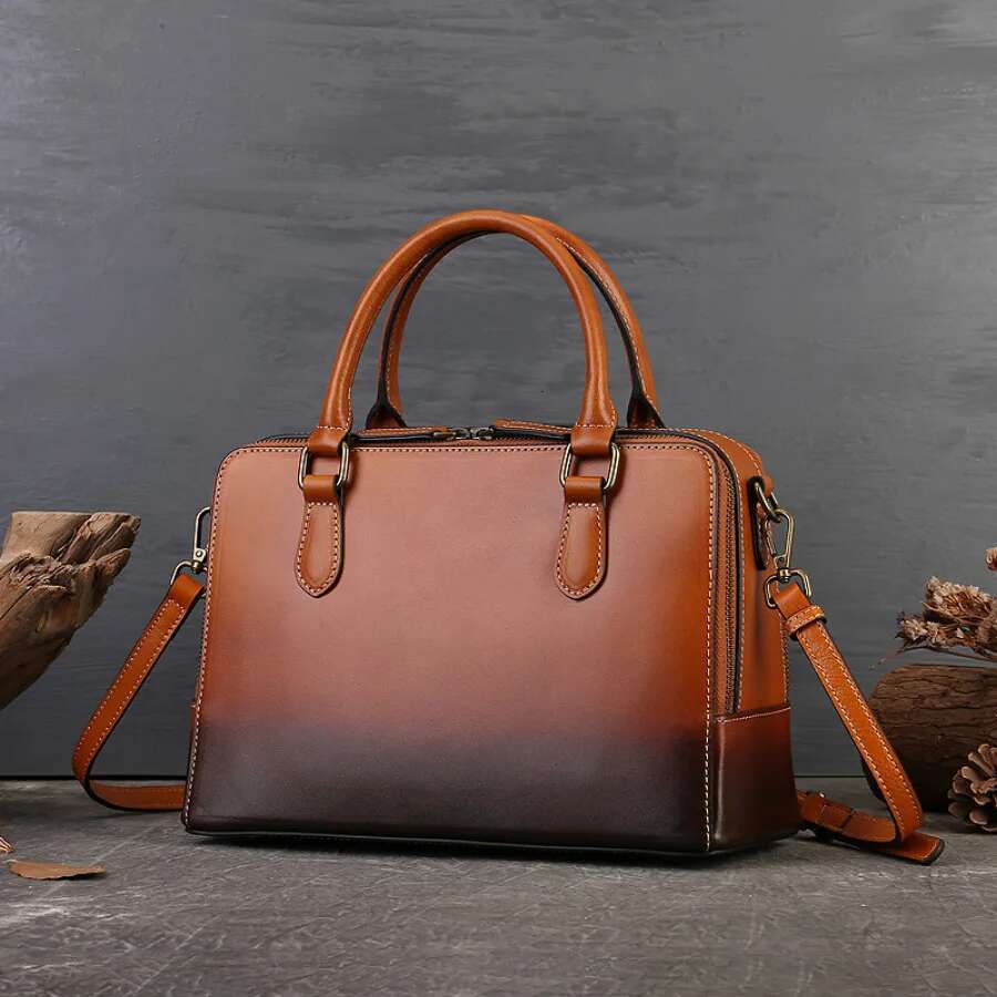 Fashion Genuine Leather Handbags Casual Women Girl Real Cowhide Tote Designer Female Shoulder Bag Crossbody Bags