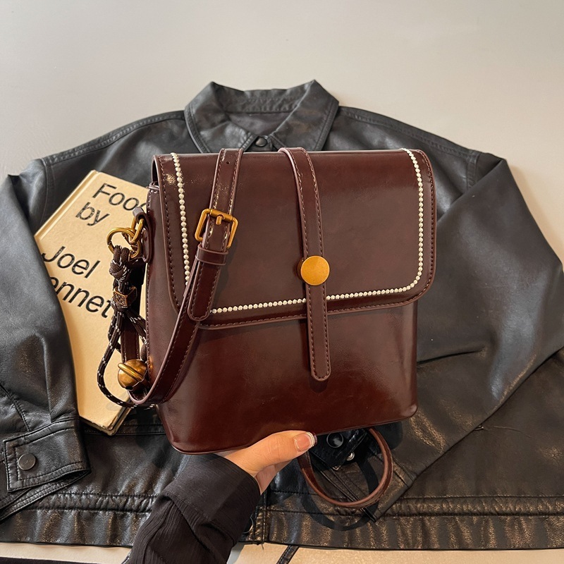 Bag Bag For Women 2025 New Trendy Mobile Phone Fashionable And Versatile, Student Covered Women's Bag, Single Shoulder Crossbody Bucket Bag
