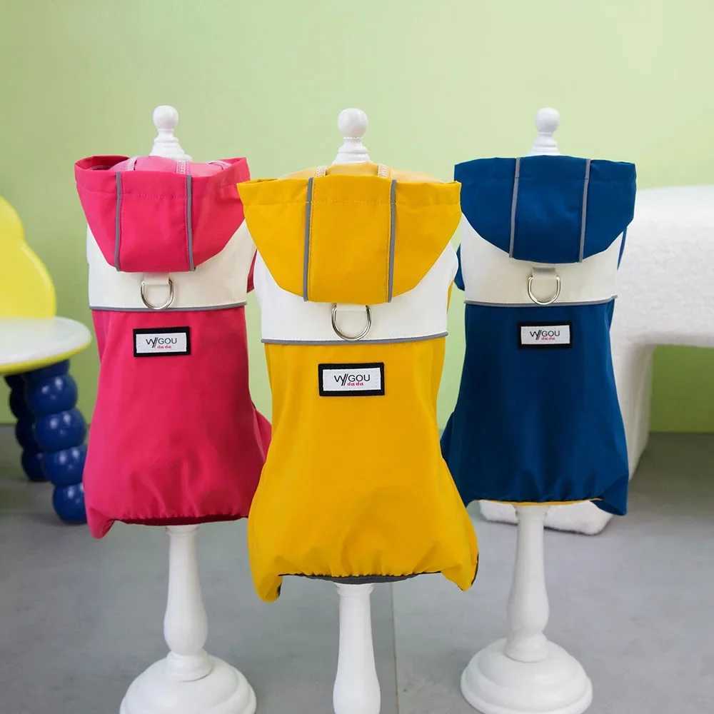 Pet Dog Raincoat Waterproof Dog Clothes Jumpsuit Chiwawa Maltese Reflective Hooded Rain Coat for Puppy Cat Small Dog Rain JacketXJ250121