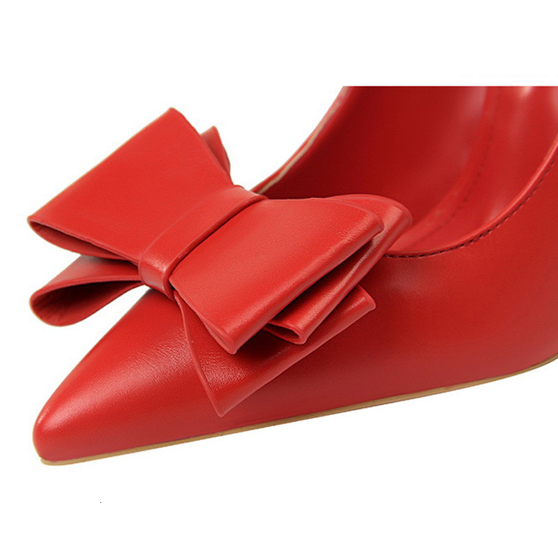 BIGTREE Bow-Knot High 2025 Fashion Women Heels Lady Stiletto Wedding Shoes Classic Pumps Footwear