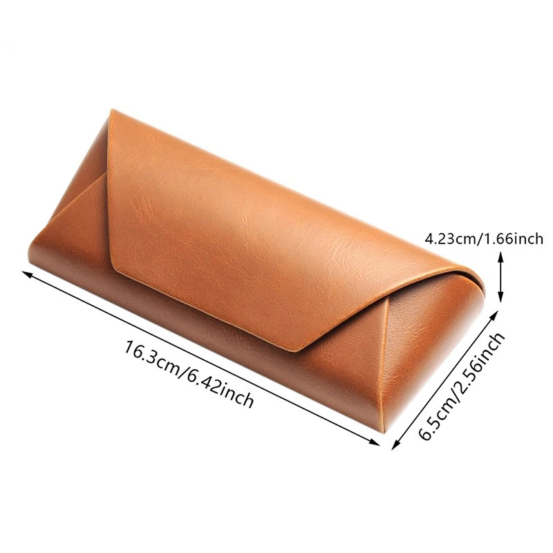 y Myopia Leather Glasses Case Sunglasses for Women Eyeglasses Sun Pouch Solid Eyewear Accessories 250109