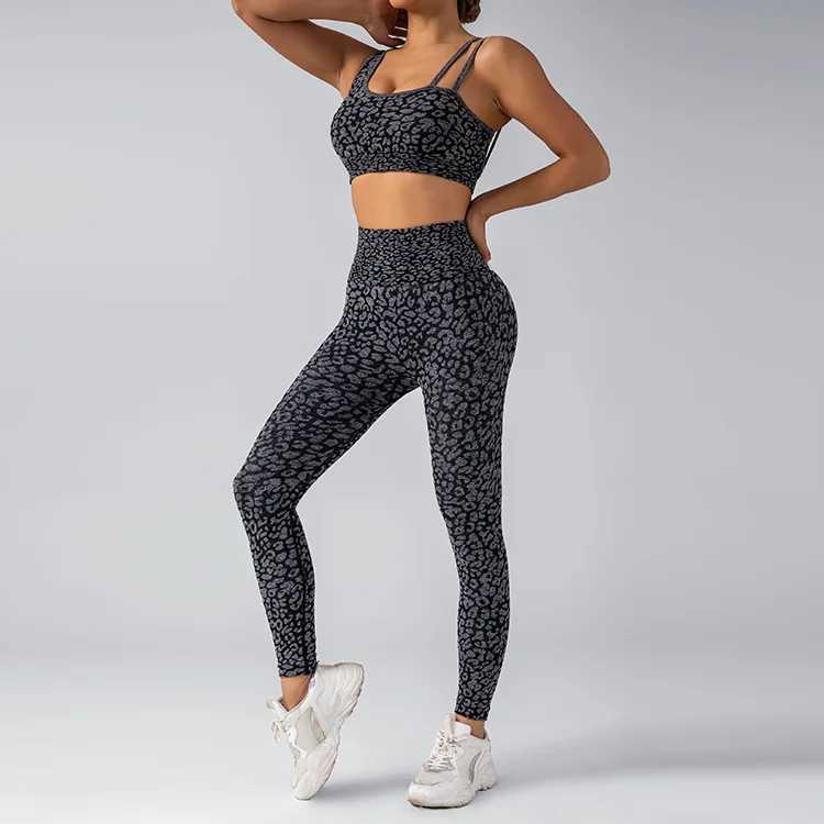 Yoga Set Leggings And Tops Fitness Sports Suits Gym Clothing Yoga Bra Seamless Leggings Running Women Tops PantsXJ250109