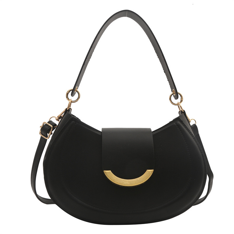 Bag Fashionable And Minimalist Temperament Commuting Shoulder For Women In Early Spring 2024, Textured Underarm Bag, Korean Version Saddle Bag Trend
