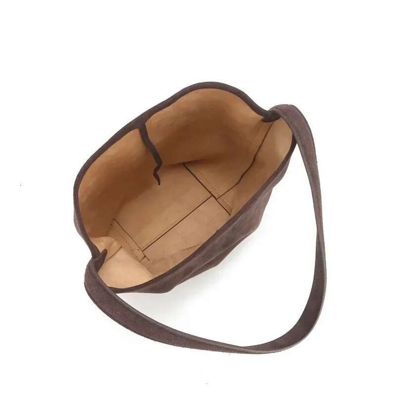 Chamois Tote Reverse Large Capacity Suede One Shoulder Bucket Bag 2025 Bag
