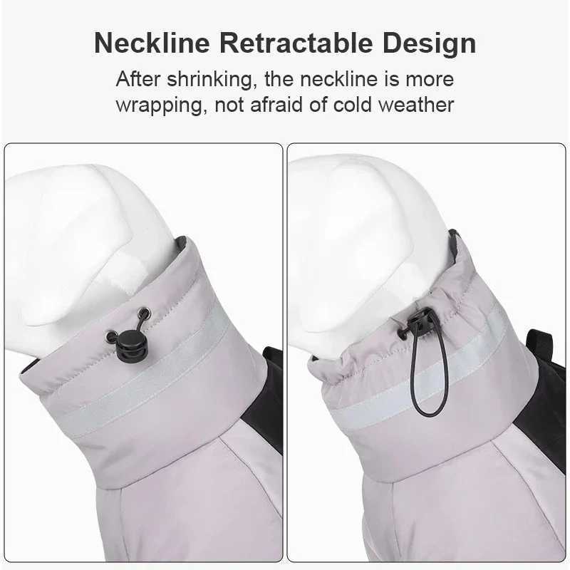 Big Dog Jacket Winter Warm Dog Clothes for Medium Large Dogs Waterproof Pet Coat Labrador Costume Golden Retriever Vest OverallsXJ250109