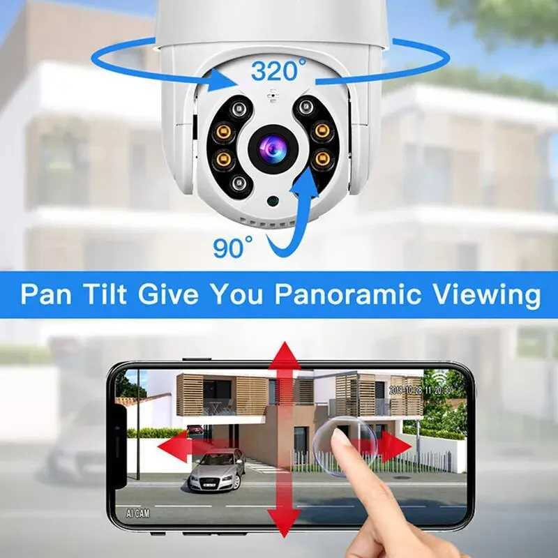 8MP 4K IP Camera 5MP Speed Dome Automatic Tracking PTZ Camera Smart Home Outdoor Wireless WIFI Camera Monitoring X2501101