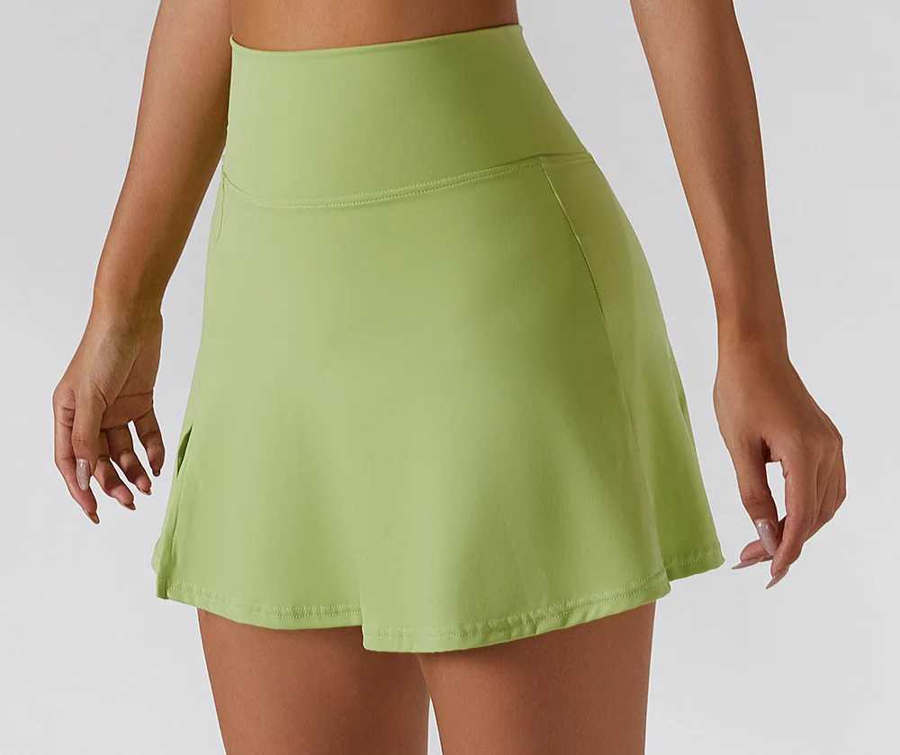 Tennis Skorts Fitness Badminton Vacation 2 Sports Skiing with Shorts Nylon Gym Running Leisure Mini Yoga BottomXJ250403