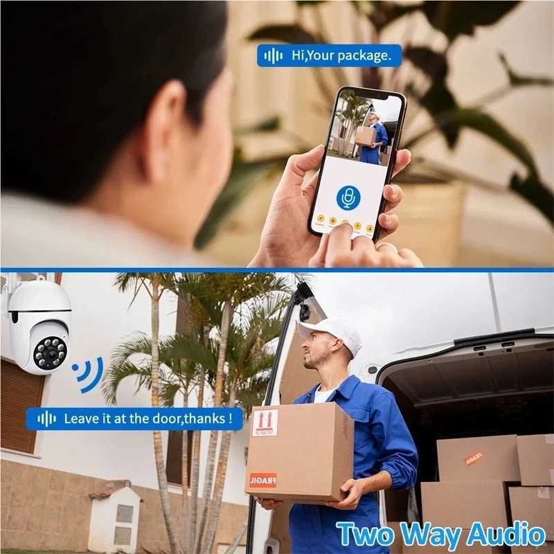 Yiiot application 5G IP camera 1080P high-definition WiFi monitoring camera full-color night vision security camera 4x digital zoom wireless camera X2