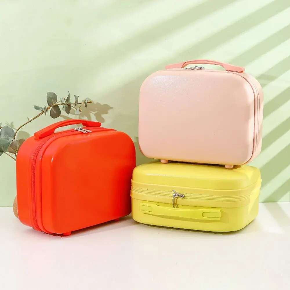 14 Inches Mini Women Carry On Suitcase Short Trip Lage Make Up Travel Bags
