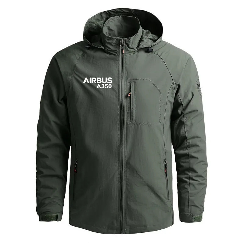 Windbreakers Lightweight Pilots Airbus A350 Outerwear Casual Hooded Flight Aviation Men Jackets Coats 250106
