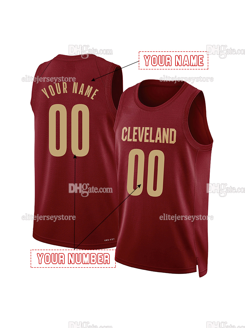 Personalized Custom 2025-26 55th Anniversary Classic Basketball Jersey 45 Mitchell 10 Garland Jarrett Allen Lonzo Ball Evan Mobley Craig Porter Jr. Ma