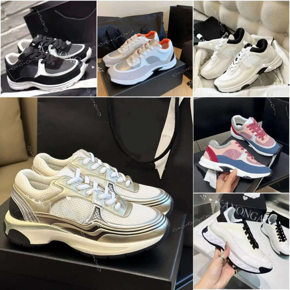 Designer Sneakers Womens Platform New Release Running Shoes Travel Outdoor Sequin Classic White Casual Shoe Lace Up Women With Box