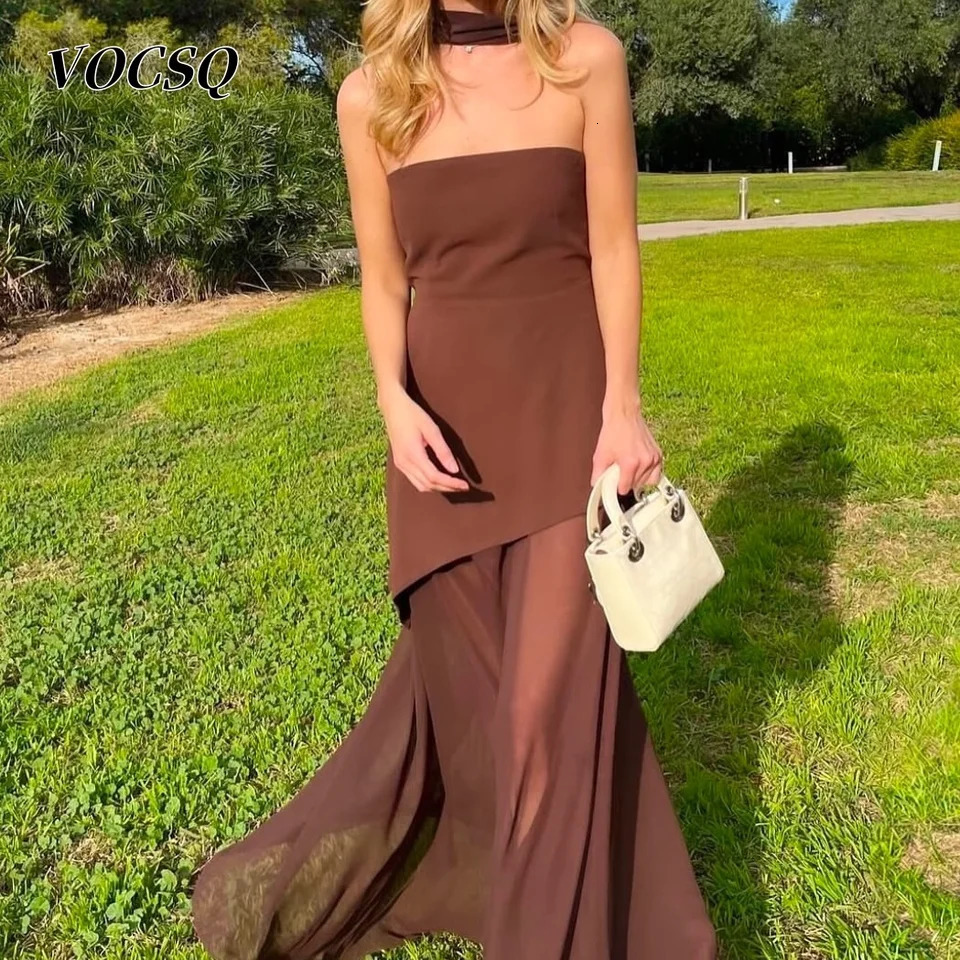 Elegant Prom Dress for Women A Line Sleeveless Slit Evening Vestidos De Noche vestidos de fiestas elegantes mujer 250106