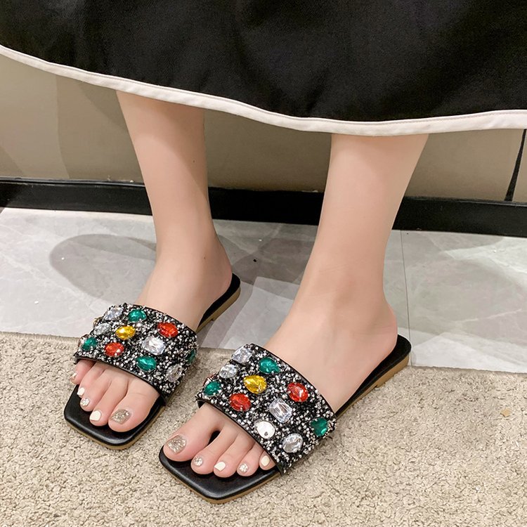 Women Slippers Fashion Flat Bottom Design Sense New Trendy Plus Size hot Triple Black Beige Free shipping
