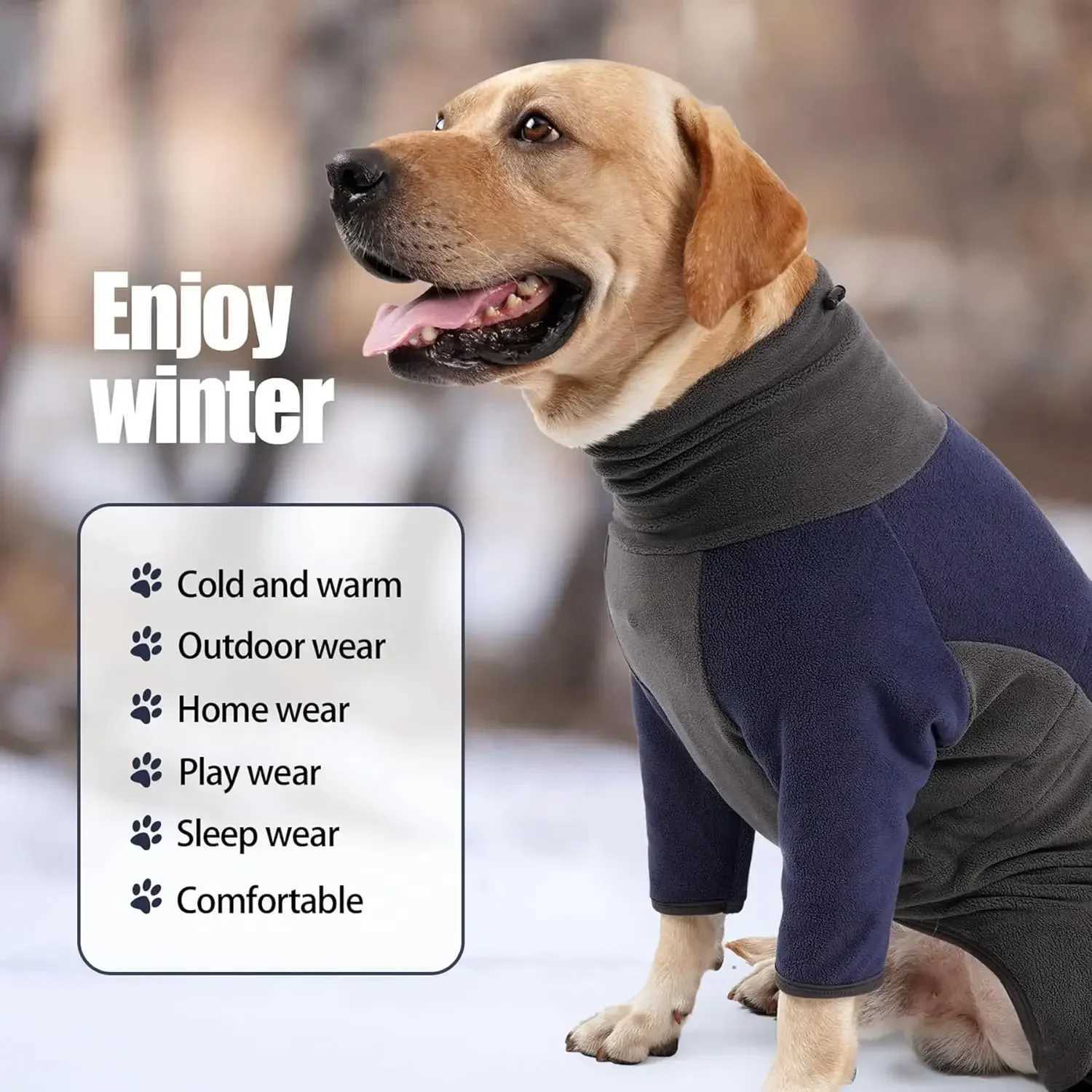 Pet Dog Clothes Fashion Fleece Warm Sweater Clothes Coat Winter Onesies for Small Medium Large Dogs Jackets Costumes SuppliesXJ250109