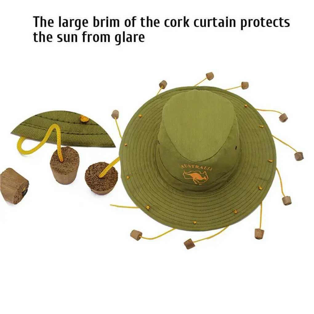 Windproof n hat with cork protective cap stylish outdoor dress hat sun hat X250109