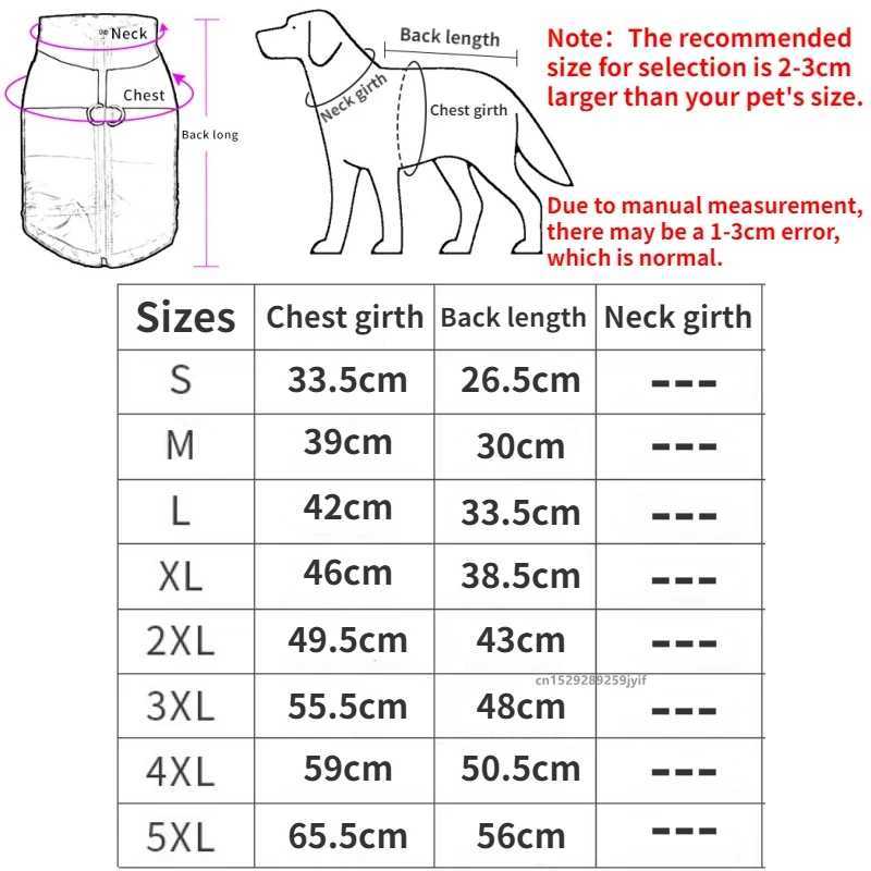 Waterproof Warm Dog Clothes Pet Coat Winter Vest Padded Zipper Jacket Dog Clothing for Small Medium Big Dogs OutfitXJ250109