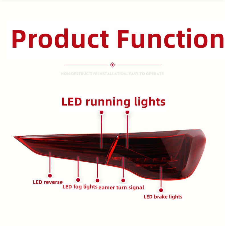Auto Taillights For 4 Series G22 G82 M4 CSL European 20 19-2023 LED Sequential Turn Signal Animation Taillight Brake Lights