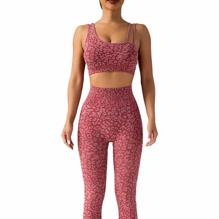 Yoga Set Leggings And Tops Fitness Sports Suits Gym Clothing Yoga Bra Seamless Leggings Running Women Tops PantsXJ250109