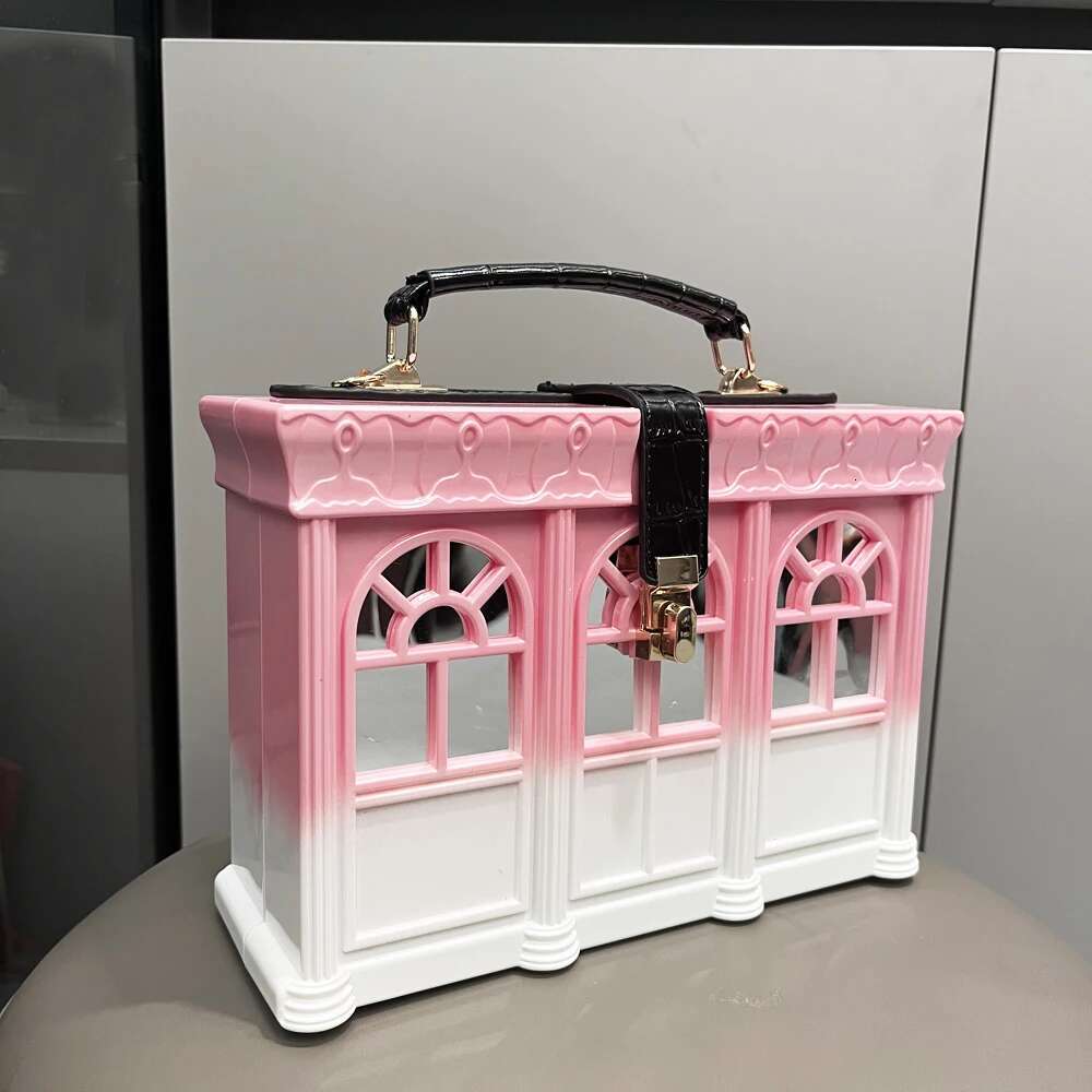Purses And Handbags Designer Shoulder For Women Party Banquet House Shape Purse Funny Bag Evening Clutch Bag