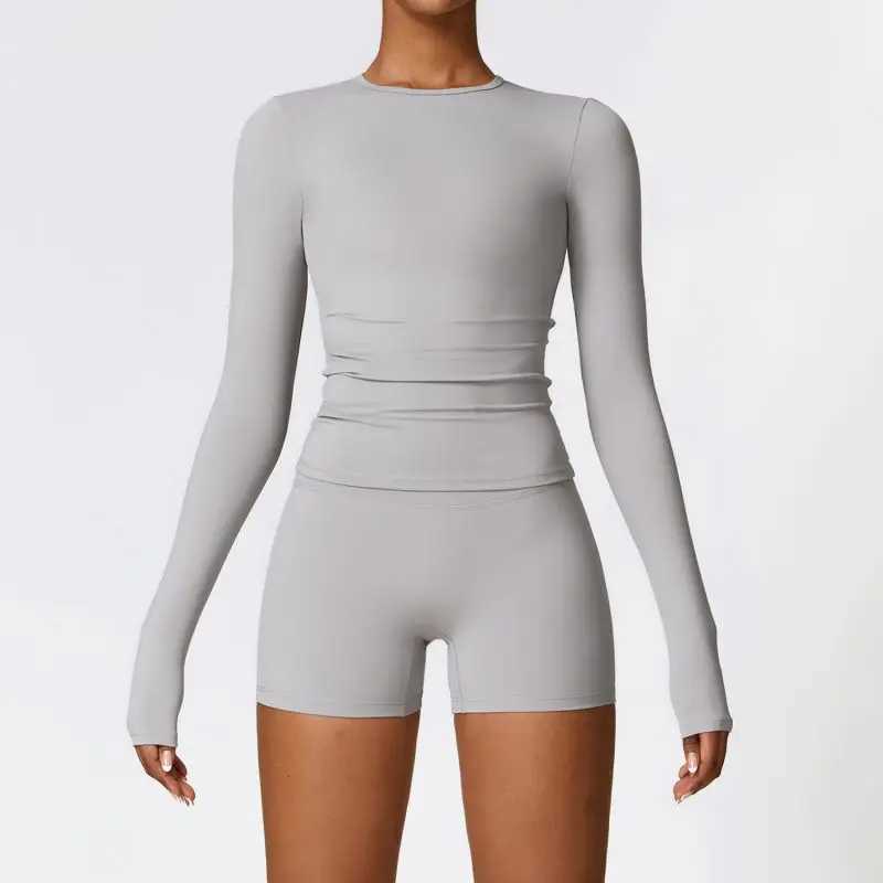 Quick Dry Sport Yoga Set 2pcs Outfit Fitness Gym Suit Workout Clothes For Women High Waist Sportswear Women Suit Tracksuit SetXJ250322