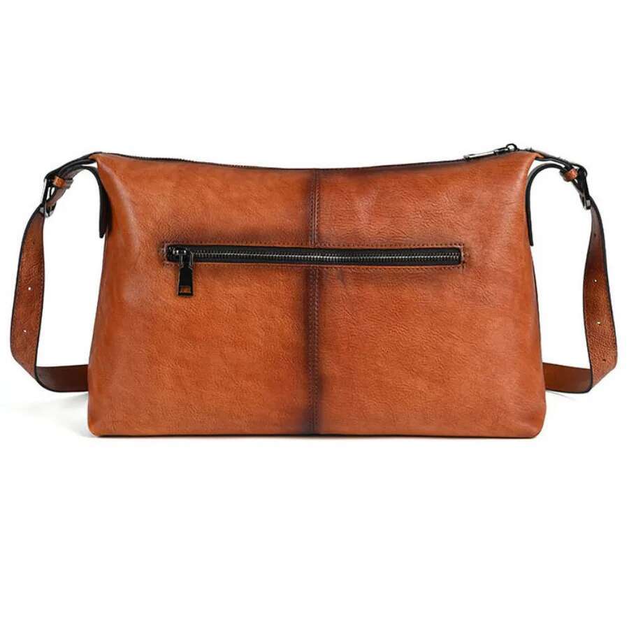 Genuine Leather Underarm Handbag Casual Women Girl Real Cowhide Shopping Bag Designer Female Shoulder Crossbody Bags