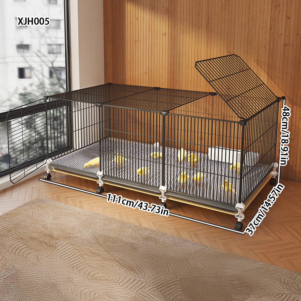 Sturdy Indoor Hen House with Encrypted Design for Small Birds - Spacious Option
