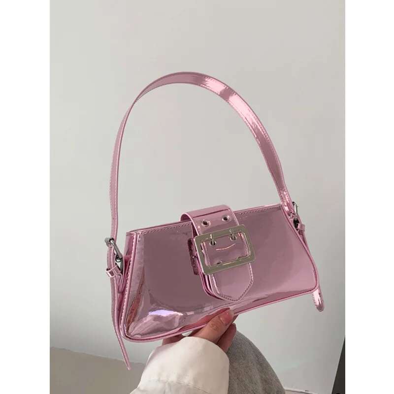 Handheld Spice Girls Spring And Summer 2024 New Niche Design Motorcycle One Shoulder Underarm Bag Girl