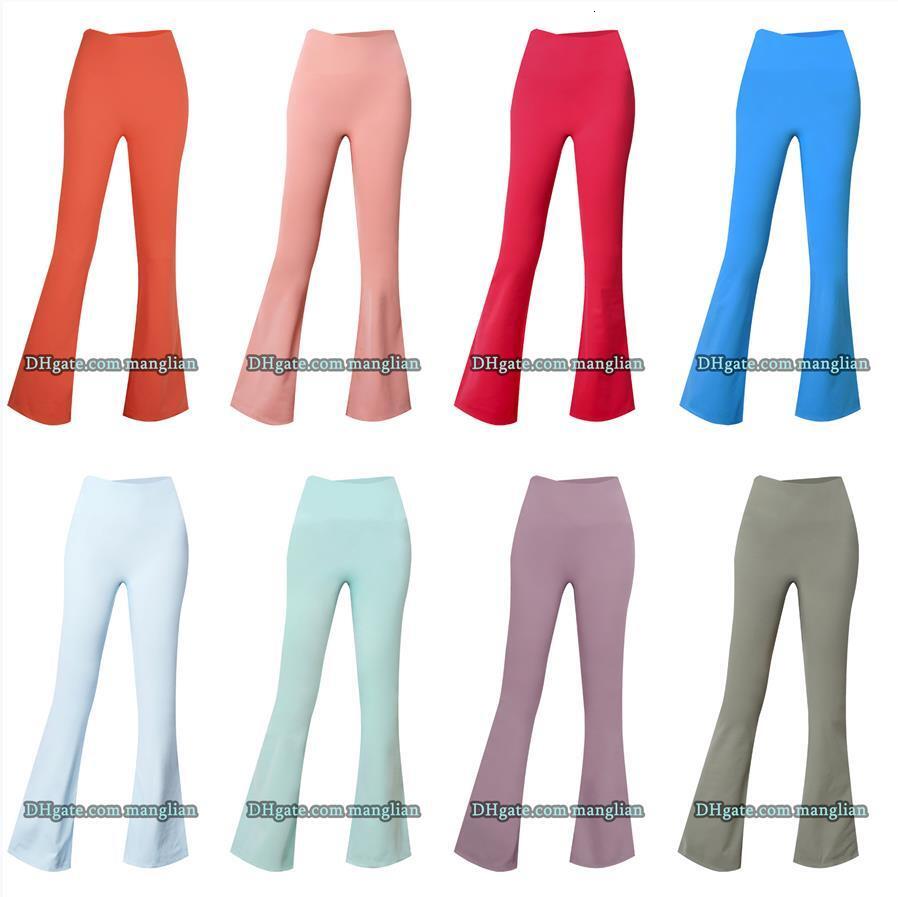 Women Yoga Outfit Featuring Flared Pants with High-Stretch Fabric Sculpting Fit Leggings Pilates Yoga Designed with Flatlock Seams Elastic Waistband Comfort