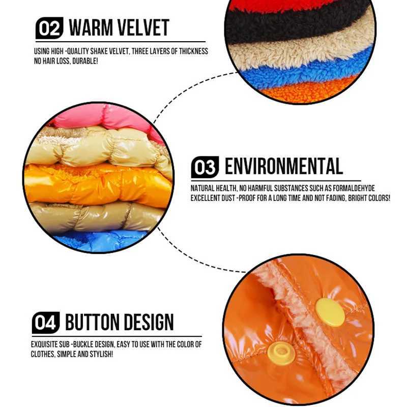 Winter Pet Dog Down Coat Fleece Warm Inside Candy Color Pet Down Warm Coat Puppy Down Clothes Winter Clothes Clothing XS-3XLXJ250109