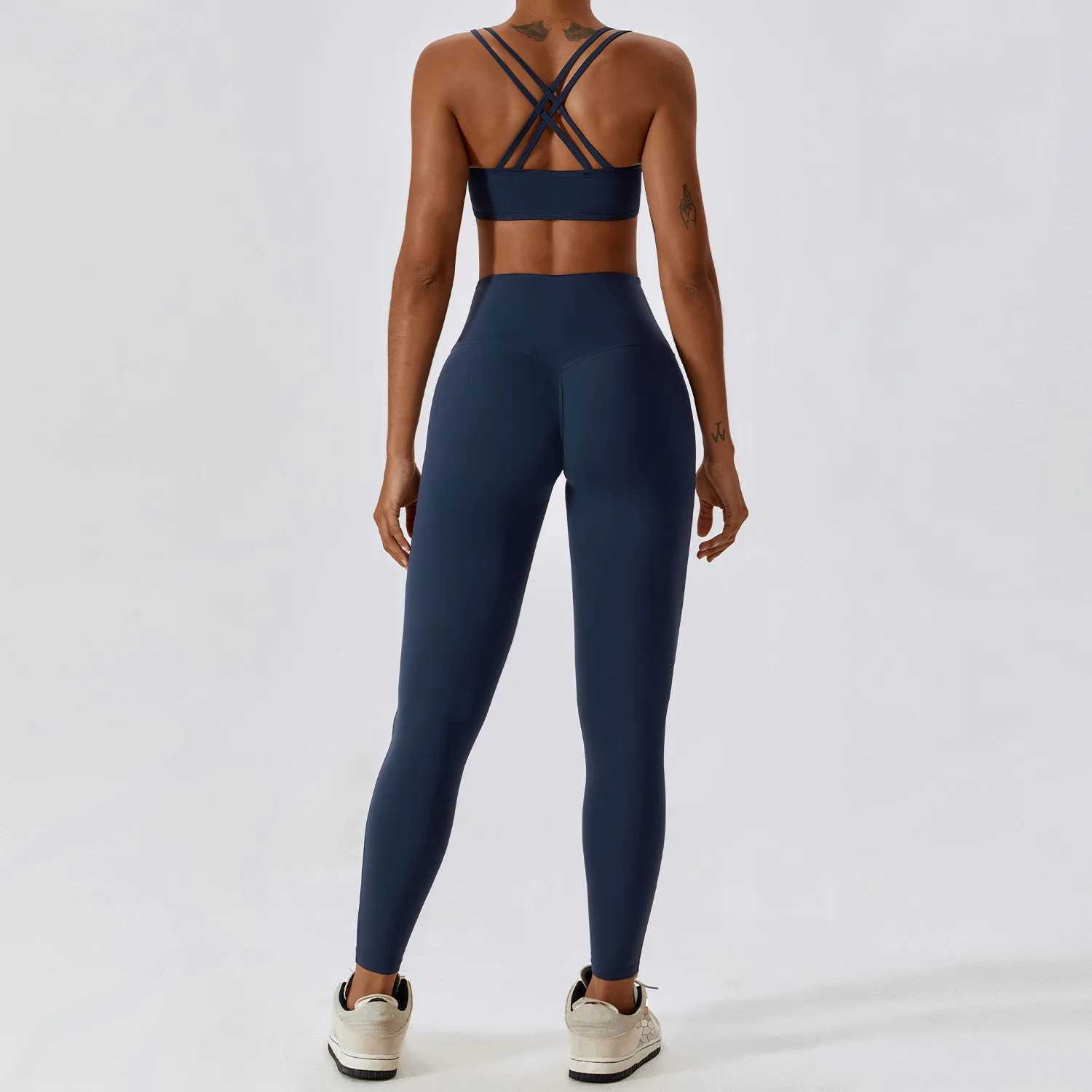 Yoga Clothing Sets Women Athletic Wear High Waist Leggings And Top Two Piece Set Seamless Gym Tracksuit Fitness Workout OutfitsXJ250109