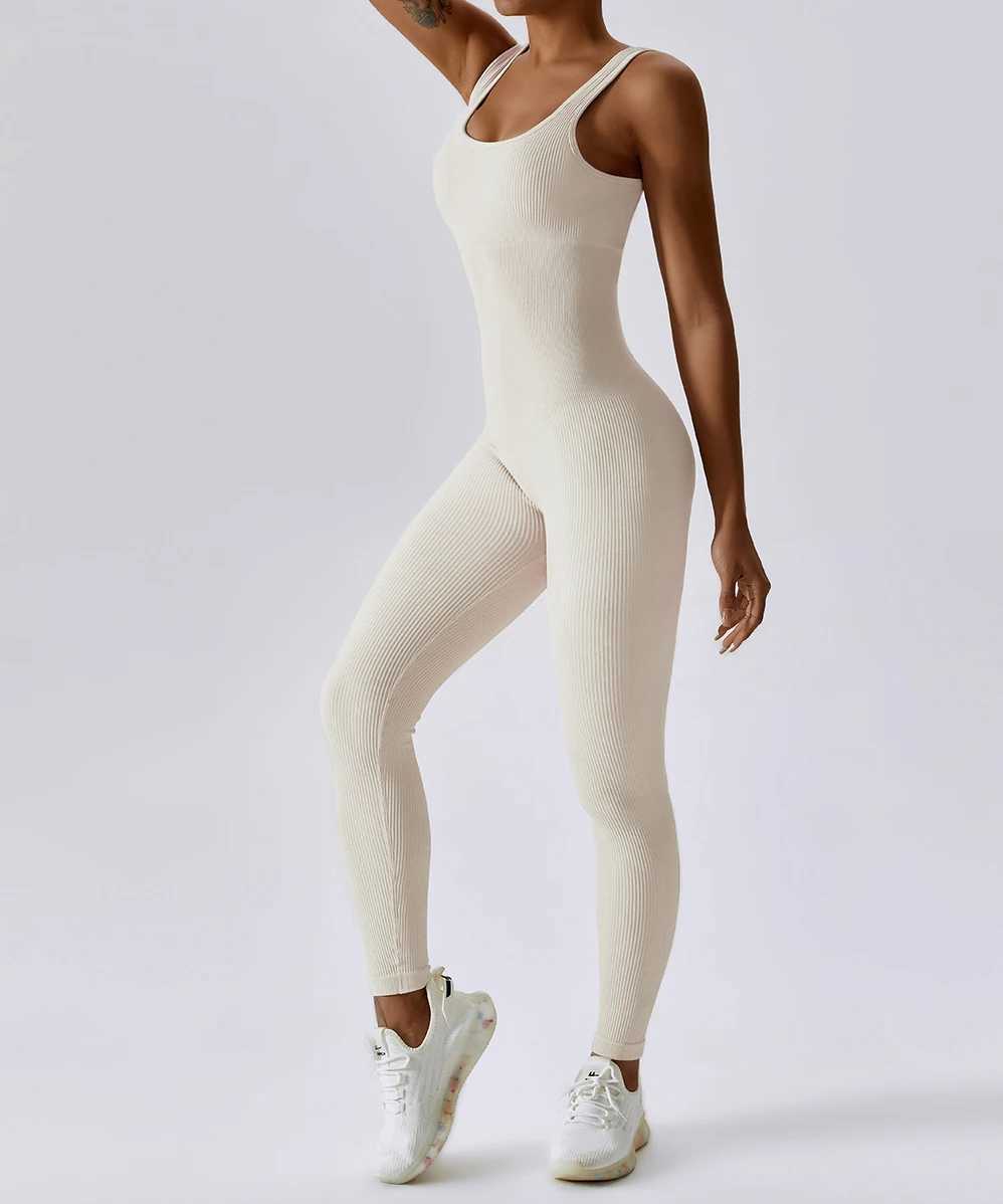 Jumpsuit Women One-piece Outfit Sleeveless O-Neck Bodysuit Rompers Overalls Casual Streetwear Womens Clothing Sportswear WomenXJ250109