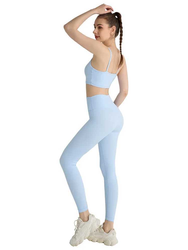 2 Pieces Yoga Suit Women Sexy Tight-Fitting Fitness Sports Set Gym Bra Elasticity High Waist Leggings Female Athletic WearXJ250109