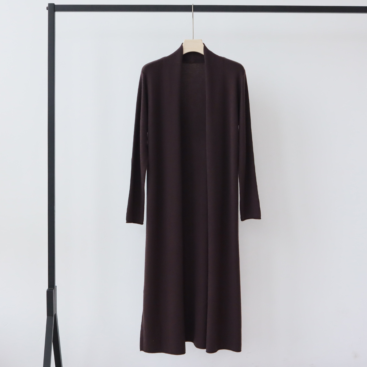 LMY11 Autumn Fashion Women's Wool-Blended Knit Cardigan for Fall and Winter - Casual Lazy Wind Long Sweater Coat