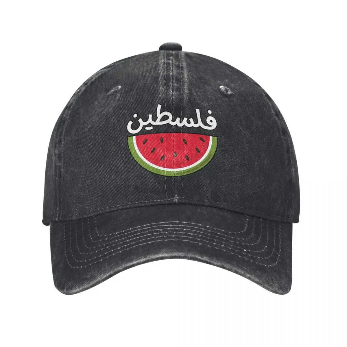 Pstine Watermelon unisex baseball cap Pstini Hatta Kufiya Keffiyeh pattern extreme wash cap X250109