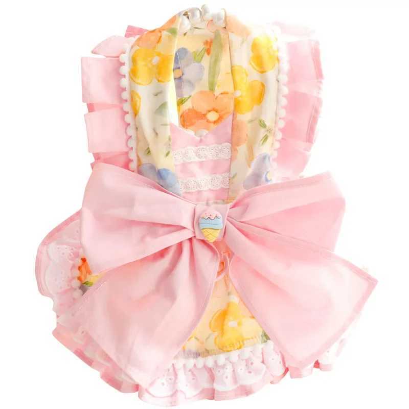 Dog Clothes Spring/Summer Thin Cat Princess Skirt Bobo Ice Traction Lolita Small Dog Teddy PetXJ250109