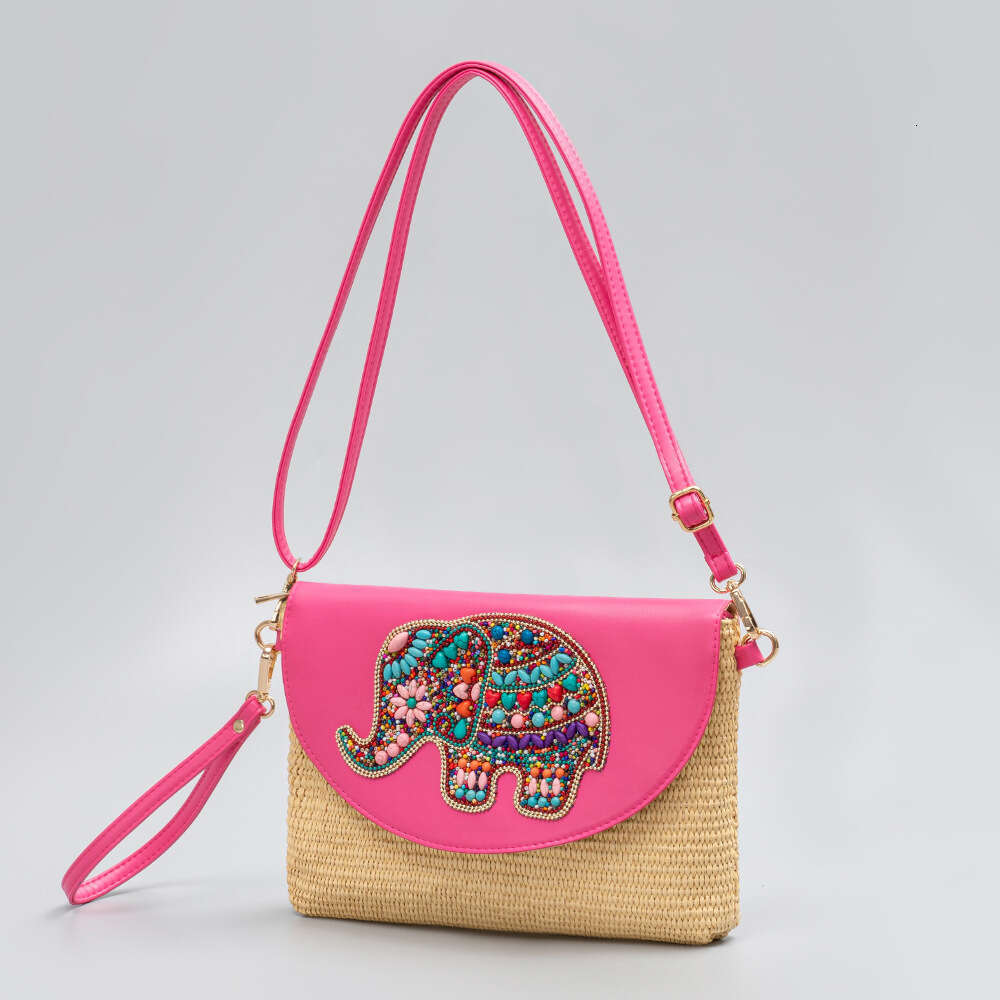 Summer Grass Handheld High Grade Exquisite Woven Crossbody Shoulder Bag Women's