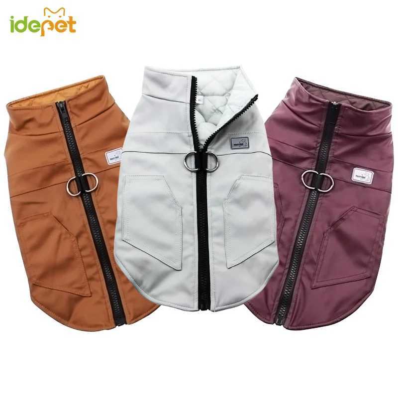 Big Dog Clothes For Small Medium Dogs Jacket Pet Clothing Raincoat Waterproof Dog Coat Vest Warm Outfit French Bulldog Jackets30XJ250109