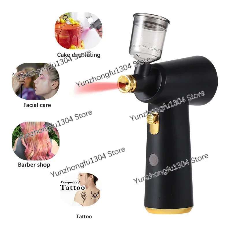 Tanning Makeup Sprayer Cordless Mini Rechargeable Silent Airbrush