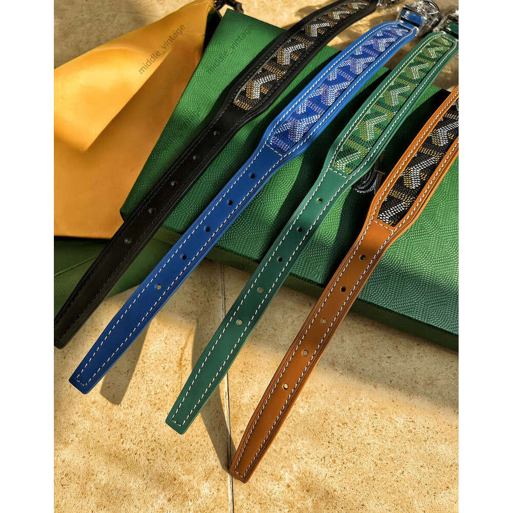 2025 new Ins Classic Cow Leather Pet Collar Dogs Leash Set Gift Box